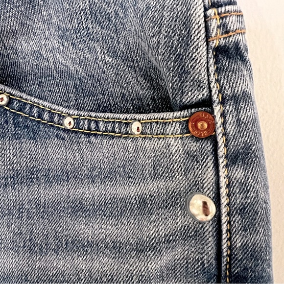 Re/Done Womens Sz 24 70’s Straight Leg Moon
Stoned Stud 100% Cotton Jeans - Picture 5 of 13